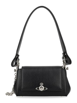 Vivienne Westwood Hazel Textured Polyurethane Orb Shoulder Bag