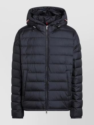 Moncler vermeille short padded hooded jacket