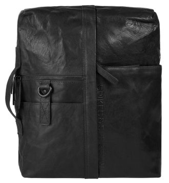 Spikes & Sparrow Aktentasche SPIKES & SPARROW, Herren, Gr. B/H/T: 40cm x 40cm x 8cm onesize, schwarz, Leder, leicht gl&auml;nzend, unifarben, Taschen Aktentasche, echt Lede