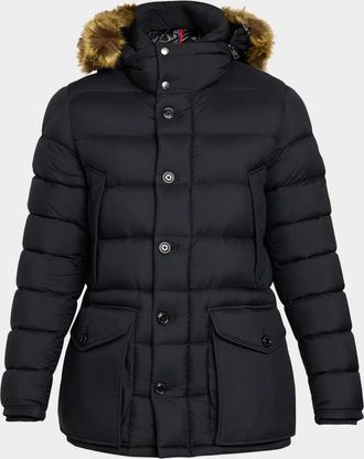 Moncler Men & apos;s Clunye Faux-Fur-Trim Down Jacket