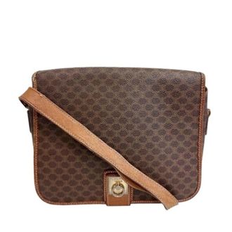 Celine Pre-owned Cross Body Bags, female, Brown, Size: ONE SIZE Pre-owned Macadam Shoulder bag