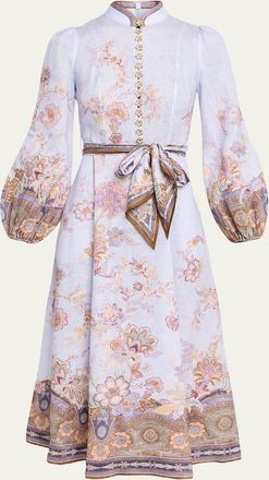 Zimmermann Luna Button Midi Dress