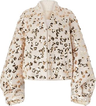 Genny Giacca con paillettes - Toni neutri