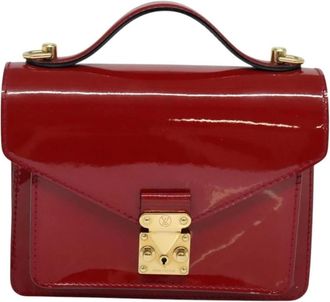 Louis Vuitton Pre-owned Handbags, female, Red, Size: ONE SIZE Pre-owned Vintage Patent Leather Handbag