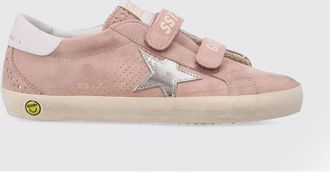 Golden Goose Sneaker Old School da bambino in pelle laminata con chiusura a velcro