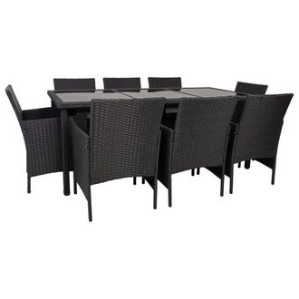Wanderlust Deco Wanderlust Deco - Set Mesa Y 8 Sillas Color Negro