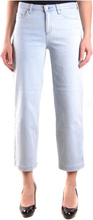 Armani Jeans Klassieke Denim Jeans voor Dagelijks Gebruik - Dames - Cropped Jeans - Blauw - W28 - Denim - Jeans