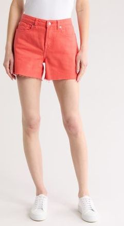 7 For All Mankind Monroe Cutoff Denim Shorts in Grapefruit at Nordstrom Rack, Size 25