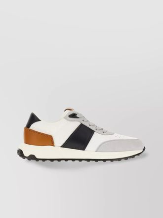 Tod's leather and mesh low-top sneakers
