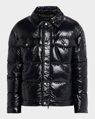 Moose Knuckles Men & apos;s Briar Quilted Down Shirt Jacket