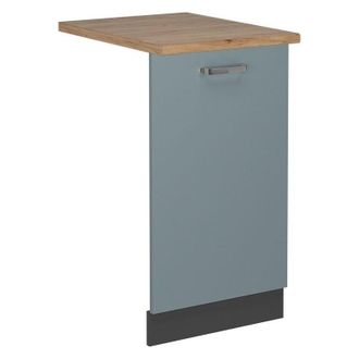 Vicco Tapa Del Lavavajillas R-line, Gris Azulado, 45 Cm, Et Roble