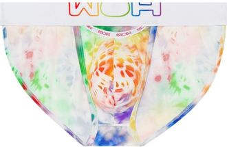 HOM WOH Sexy Fun Tanga Rainbow Briefs in Multico Print at Nordstrom, Size Xx-Large