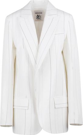 Semicouture Candida Jas - Dames - Blazers - Beige - M - Wol - Jassen