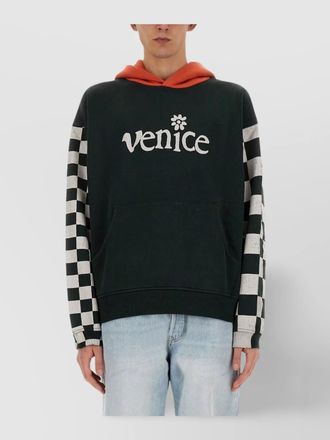 ERL ribbed cotton hoodie
