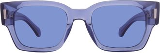 Ferragamo Ferragamo Blue Square Mens Sunglasses SF2010S 432 52