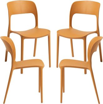 Regalos Miguel Regalos Miguel - Packs Sillas Jard&iacute;n - Pack 4 Sillas Inis - Mostaza