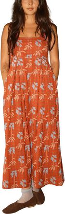 Ace & Jig Freya Square Neck Ankle Length Dress in Birdcage at Nordstrom, Size Xxx-Small