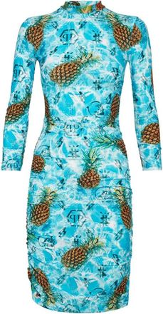 Philipp Plein Short Dress Pineapple Skies - Dames - Casual kleedjes - Veelkleurig - S - Kleedjes