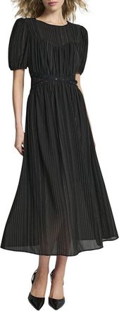 DKNY Plisse Midi Dress