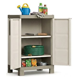 Dmora Dmora - Armario Exterior Strathmore, Mueble Para Exteriores, Mueble De Jard&iacute;n Multiusos, Contenedor Para Balc&oacute;n O Garaje, Made In Italy, 65x45 H97 Cm,