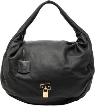 Loewe Pre-owned Shoulder Bags, female, Black, Size: ONE SIZE Pre-owned Leather Shoulder Bag