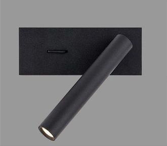 OEM L&aacute;mpara De Mesita De Noche Led Negra, Sencilla Y Moderna, L&aacute;mpara De Dormitorio Creativa, L&aacute;mpara De Lectura Retr&aacute;ctil De Ingenier&iacute;a Personalizada
