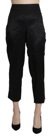 Bencivenga High Waist Straight Cropped Dress Trouser Womens Pants