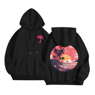 Generic Pink Puff Graphic Hoodies for Teen Girls Kids Womens Cute Letter Print Casual Preppy Sweatshirts Oversized Long Sleeve Y2K Streetwear Tops Pullover Ju