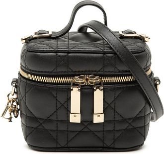 Dior Pre-owned Dior Micro Lambskin Cannage Lady Dior Vanity Case Ladies WRJQ5TWQLTZGT3VU