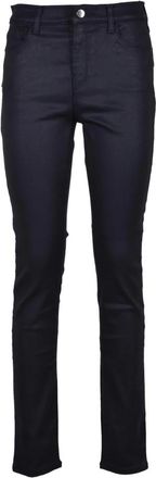 Emporio Armani Skinny Gommato - Dames - Skinny broeken - Blauw - W27 - Katoen - Broeken