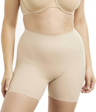 TC Fine Intimates Sleek Essentials Waistline Bike Short In Warm Beige