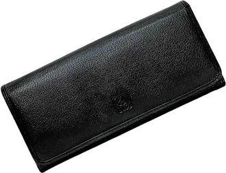 Loewe Black Leather Long Wallet (Bi-Fold) (Pre-Owned)