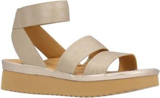 L'Amour Des Pieds Avaleena Ankle Strap Sandal in Gold at Nordstrom, Size 6.5