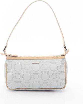 Ferragamo Coated Canvas Leather Handbag (Pre-Owned)