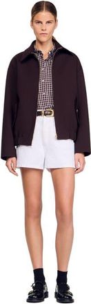 Sandro Oversized jacket in Brown at Nordstrom, Size 38 Eu