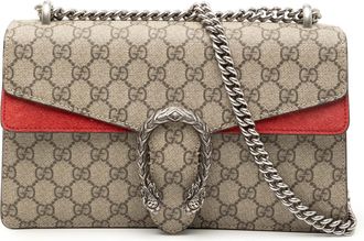 Gucci Womens Pre-owned Medium Gg Supreme Dionysus Shoulder Bag - Sage Green Textile - One Size