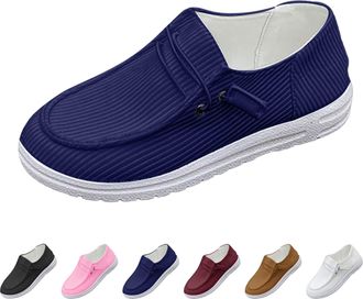 Generic Womens Running Shoes Summer Woven Breathable Low Shoes Lightweight and Comfortable Moccasins Slip-On Trainers Soft Comfortable Wide Casual Shoes Outdo