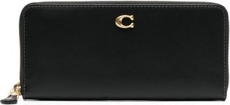 Coach Slim Accordion leather wallet - women - Calf Leather - One Size - Black