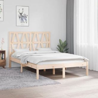 vidaXL Estructura De Cama Madera Maciza De Pino 120x200 Cm Vidaxl