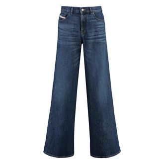 Diesel Wide Jeans, female, Blue, Size: W29 1978 D-Akemi Jeans