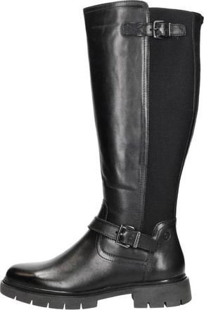 Tamaris Schoenen, Dames, Zwart, 40 EU, Leer, Comfort Lange Laarzen