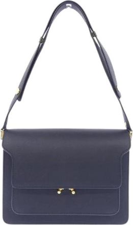 Marni Pre-owned Leren Schoudertas - Dames - Vintage Schoudertas - Blauw - ONE Size - Leer - Vintage