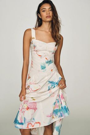 Pilcro Drop Waist Midi Dress