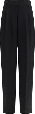 Max Mara Womens Trousers Mstsumero Linen Black