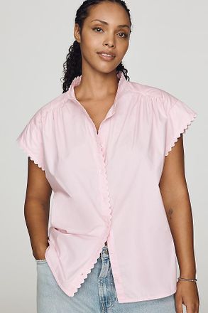 English Factory Cap Sleeve Buttondown Shirt