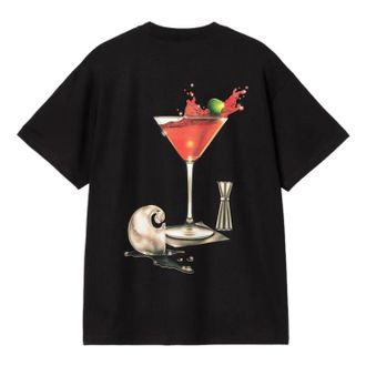 Carhartt Work in Progress Solar Chrome Script Short Sleeve T-Shirt Black I035205-89-XX