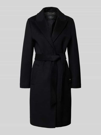 s.Oliver Black Label Regular Fit Wollmantel mit Woll-Viskose-Anteil in Black, Gr&ouml;&szlig;e 36