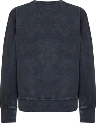 Isabel Marant Womens Sweatshirt Rise Faded Black Cotton Sweatshirts Sweater