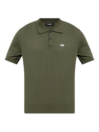Dsquared2 logo-embroidered polo shirt - Green