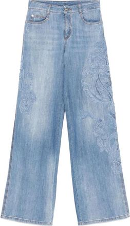 Ermanno Scervino Dames, Jeans, Blauw, Maat: 2XS Denim